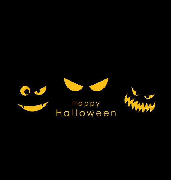 Gelukkig halloween ontwerp achtergrond met halloween pompoen. vector — Stockvector