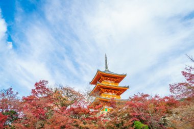 Güzel mimarisi Kiyomizu-dera Tapınağı, Kyoto, Japonya
