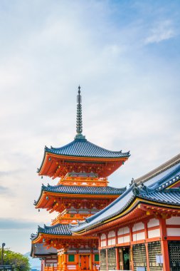 Güzel mimarisi Kiyomizu-dera Tapınağı, Kyoto, Japonya