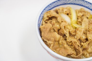 Japon geleneksel yemek sığır eti teriyaki pirinç