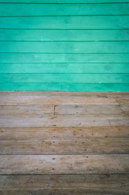 ahşap zemin ve duvar boyutlu Oda bir ahşap panelli .