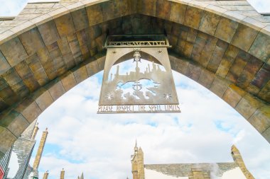 Osaka, Japonya - 1 Aralık 2015: Universal Studios Japonya (Usj). 