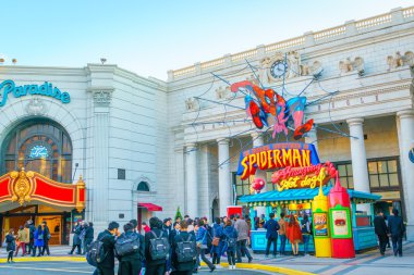 Osaka, Japonya - 1 Aralık 2015: Universal Studios Japonya (Usj). 