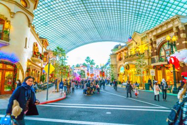 Osaka, Japonya - 1 Aralık 2015: Universal Studios Japonya (Usj). 