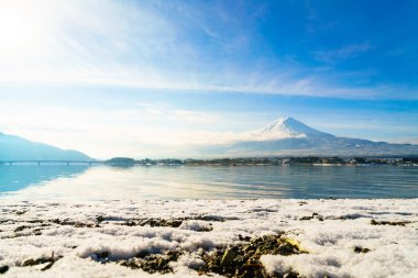 Fuji Dağı ve Gölü kawaguchi, Japonya