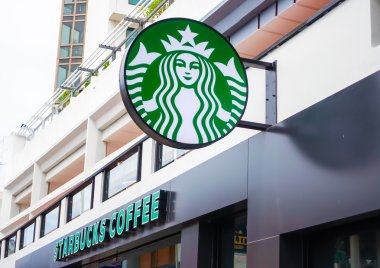 Chiang Mai, Tayland - 15 Temmuz 2016: Starbucks kahve. Starbuck