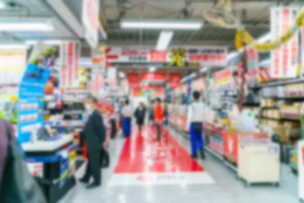 Abstract blur people in shopping center — Stock Photo, Image