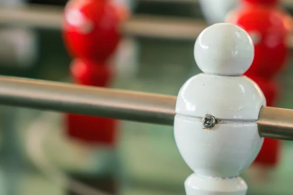 Jogo de mesa de futebol com jogador vermelho e branco  . — Fotografia de Stock