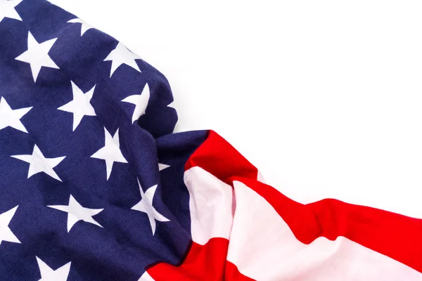 American flag on white background . — Stock Photo, Image