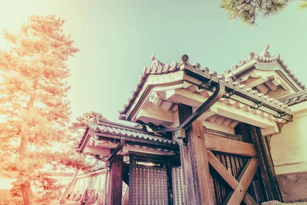 Gyönyörű császári palota, Tokió, Japán (szűrt kép pro — Stock Fotó
