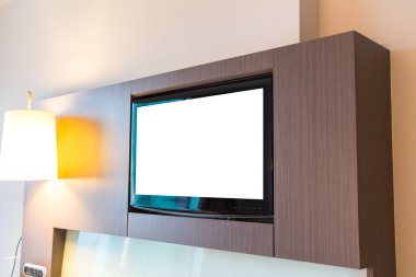 duvar TV ekranında .