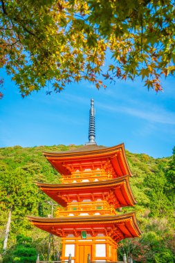 Güzel mimarisi Kiyomizu-dera Tapınağı, Kyoto, Japonya