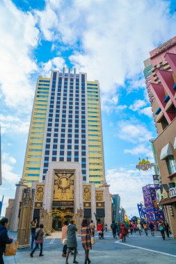 Osaka, Japonya - 1 Aralık 2015: Universal Studios Japonya (Usj). 