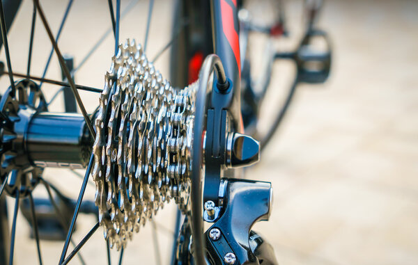 Close up of Bicycle gears