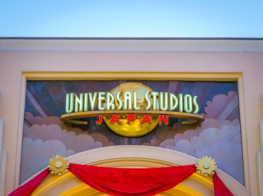 Osaka, Japonya - 1 Aralık 2015: Universal Studios Japonya (Usj). 