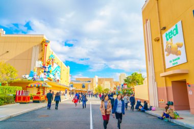 Osaka, Japonya - 1 Aralık 2015: Universal Studios Japonya (Usj). 