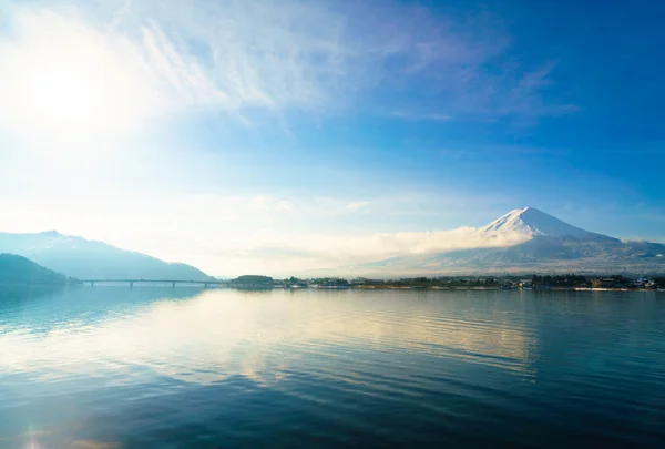 Fuji de montaña y lago Kawaguchi, Japón —  Fotos de Stock