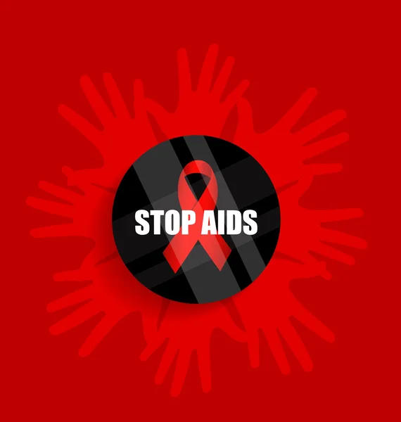 Az Aids világnapja. 1. decemberében az Aids világnapja poszter. Vektor Ilus — Stock Vector