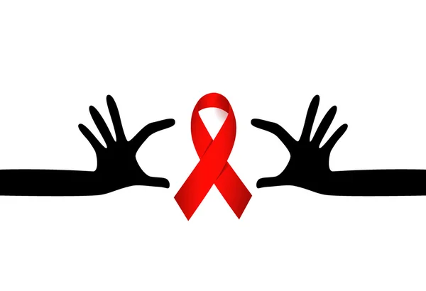 Welt-Aids-Tag. Plakat zum Welt-Aids-Tag am 1. Dezember. Vektorillus — Stockvektor
