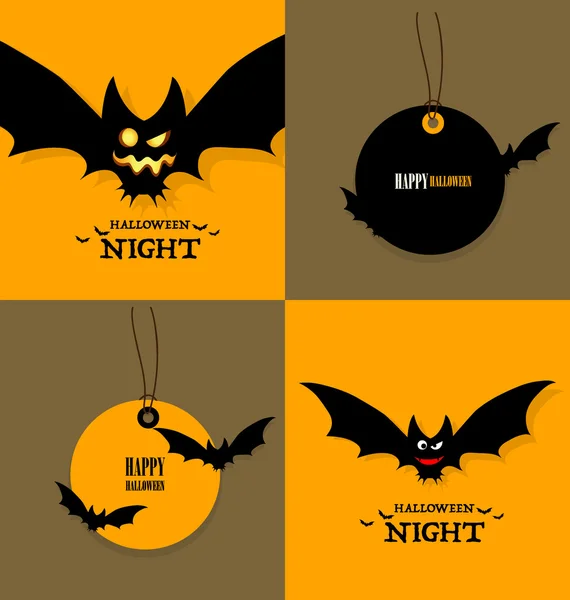 Feliz Halloween. Venta Cupón, cupón y etiqueta. Vector illustrati — Archivo Imágenes Vectoriales