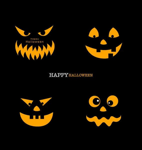 Feliz fondo de Halloween con calabaza de Halloween. Ilustración vectorial — Vector de stock