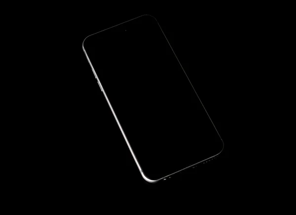 Mobile phone on black background . — Stock Photo, Image