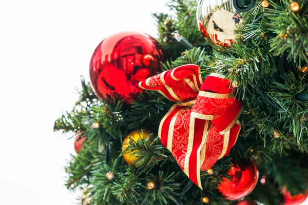 Christmas tree and decorations — Stock Photo, Image