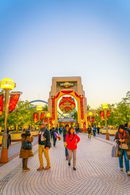 Osaka, Japonya - 1 Aralık 2015: Universal Studios Japonya (Usj). 