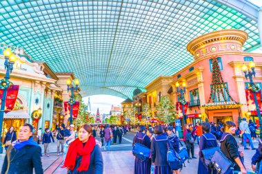 Osaka, Japonya - 1 Aralık 2015: Universal Studios Japonya (Usj). 