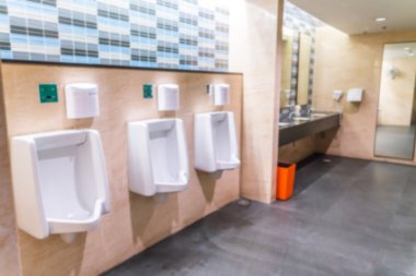 Bulanıklık erkek tuvalet .