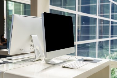 Bilgisayarda ofis, çalışma alanı tablosu .