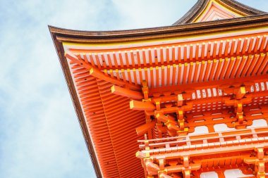 Güzel mimarisi Kiyomizu-dera Tapınağı, Kyoto, Japonya