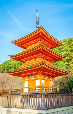 Güzel mimarisi Kiyomizu-dera Tapınağı, Kyoto, Japonya