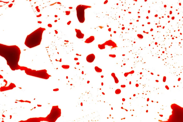 Halloween concept : Blood splatter on white background . — Stock Photo, Image