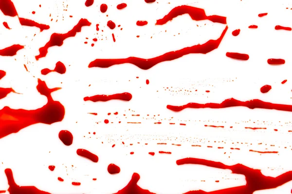 Halloween fogalma: a vér fröccs fehér háttér . — Stock Fotó