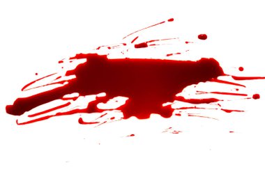 Cadılar Bayramı kavramı: kan splatter beyaz zemin üzerine .