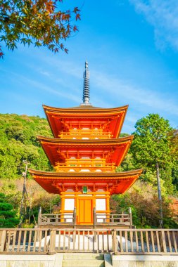 Güzel mimarisi Kiyomizu-dera Tapınağı, Kyoto, Japonya