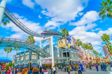 Osaka, Japonya - 1 Aralık 2015: Universal Studios Japonya (Usj). 