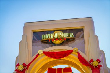 Osaka, Japonya - 1 Aralık 2015: Universal Studios Japonya (Usj). 