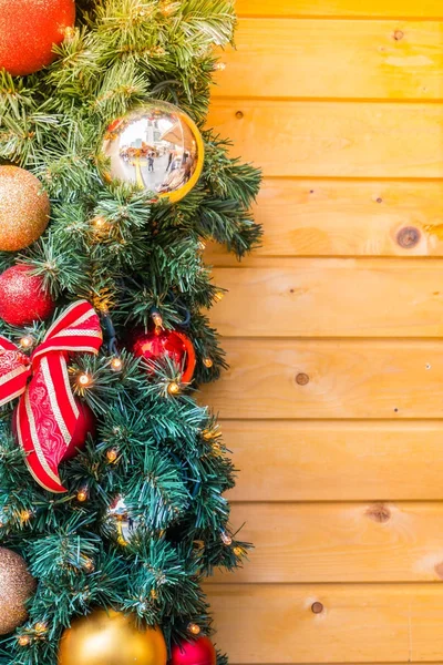 Christmas tree and decorations — Stock Photo, Image