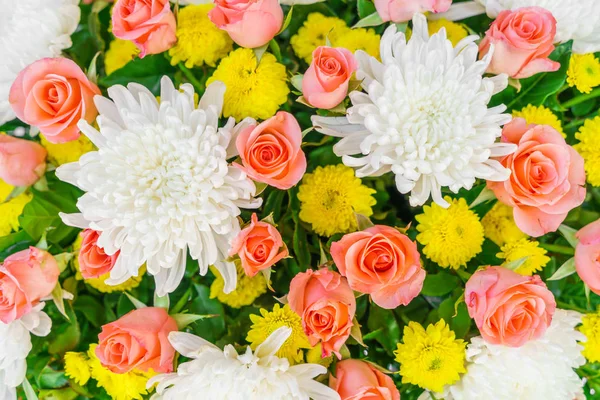 Gyönyörű virágok Valentin és esküvő jelenet — Stock Fotó