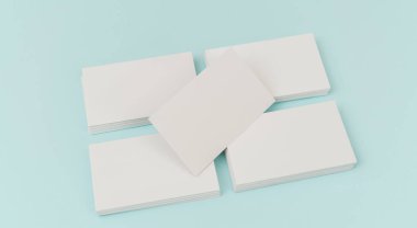 Mavi arka plan üzerinde boş kartvizit .