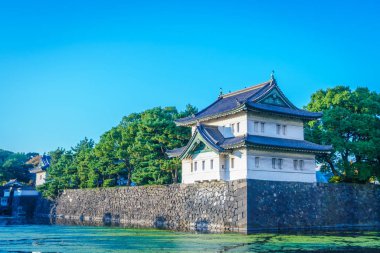 Tokyo, Japonya 'daki güzel imparatorluk sarayı.