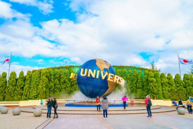 Osaka, Japonya - 1 Aralık 2015: Universal Studios Japonya (Usj). 