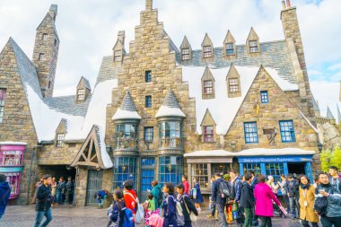 Osaka, Japonya - 1 Aralık 2015: Universal Studios Japonya (Usj). 