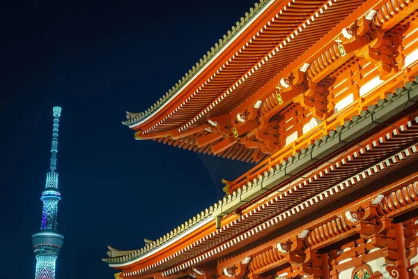 No. ji Temple в Асакуса Японії — стокове фото