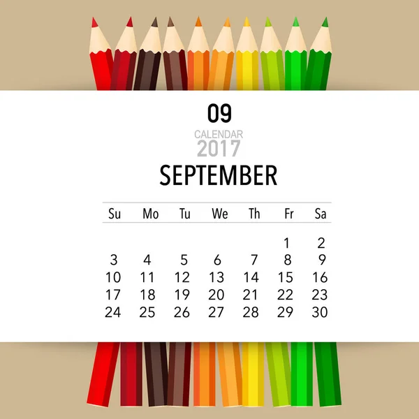 2017 векторный дизайн планировщика календарей, шаблон календаря f — стоковый вектор