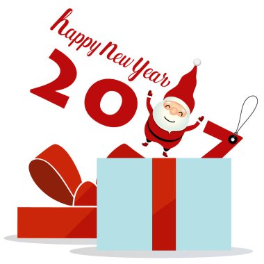 Mutlu Noeller ve mutlu yeni yıl 2017 tebrik kartı, Il vektör