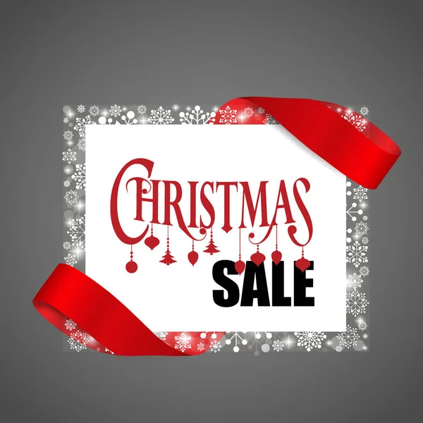 В конце года распродажи, оформление рождественских распродаж искушают. Sale Coupon v — стоковый вектор