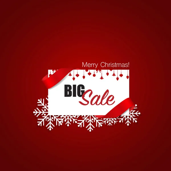 В конце года распродажи, оформление рождественских распродаж искушают. Sale Coupon v — стоковый вектор